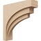 Ekena Millwork 6"W x 24"D x 24"H Thin Rockford Rough Cedar Woodgrain TimberThane Corbel, Primed Tan CORUR06X24X24ROCRCPR - alternate 1